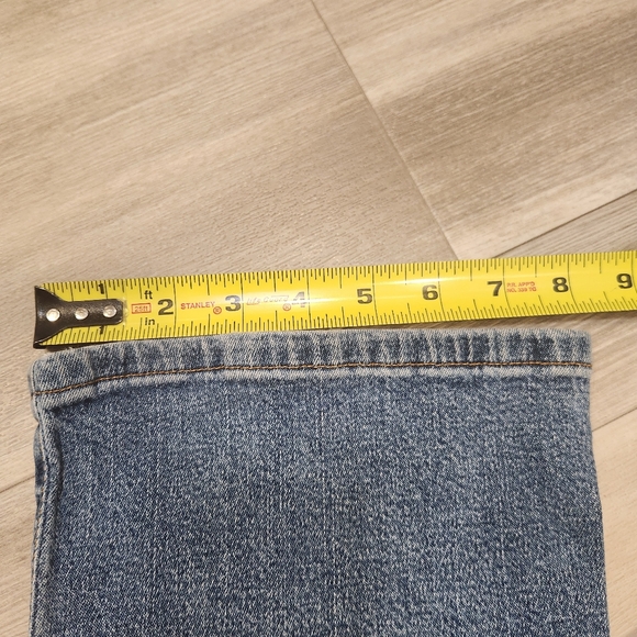 Levi's jeans women's W26 blue 518 Superlow Stretch boot cut flared wide leg boho - Picture 13 of 14